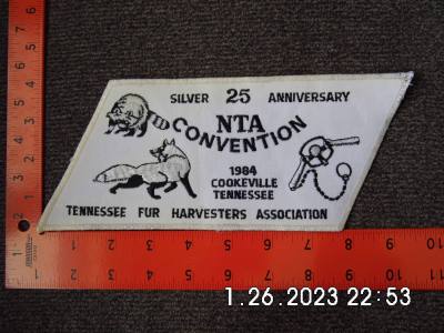 NTA Convention 1984 Silver 25 Anniversary Patch